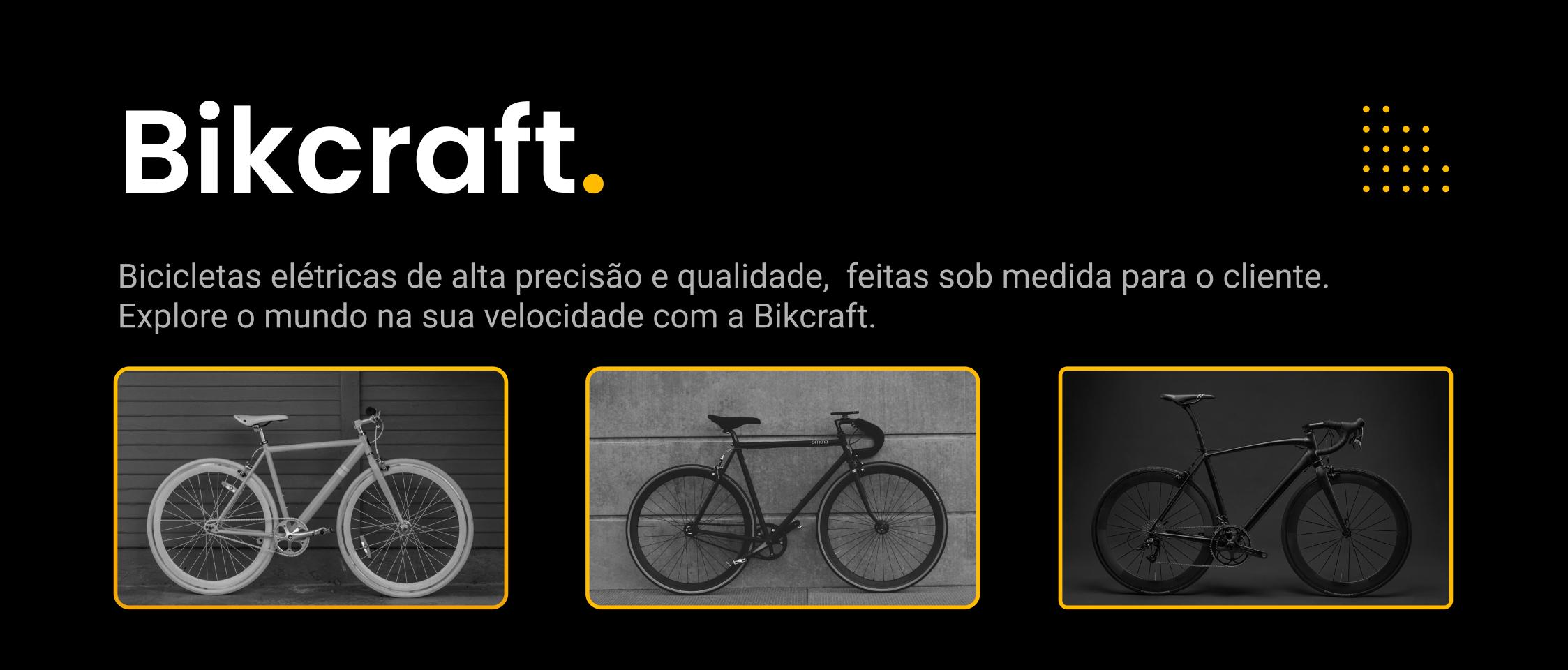 Image for the Bikcraft website which has images of three of our bikes